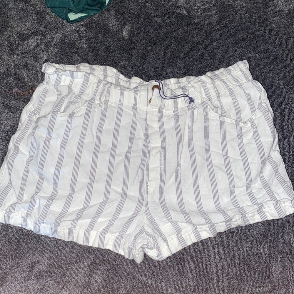 Womens Striped Shorts